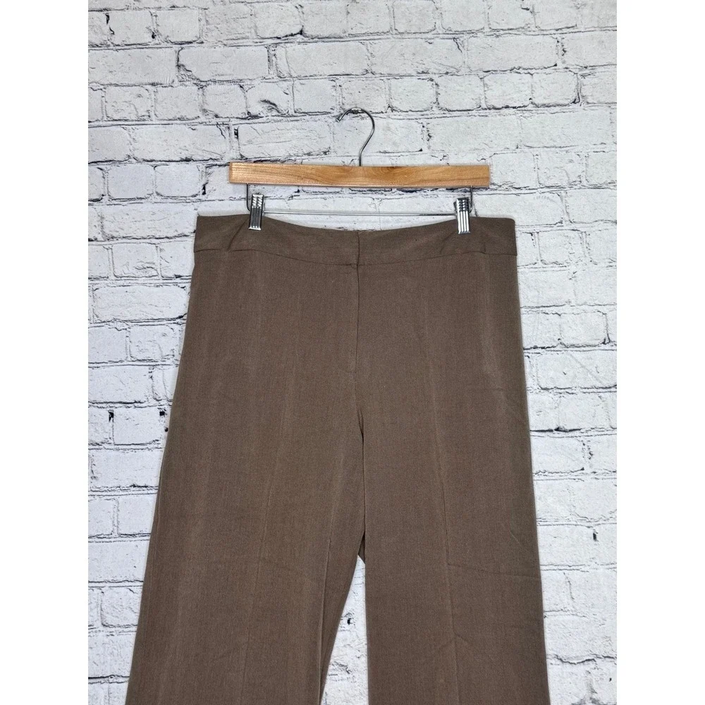 Investments Women's Brown Wide Leg Trousers Size‎ 14L